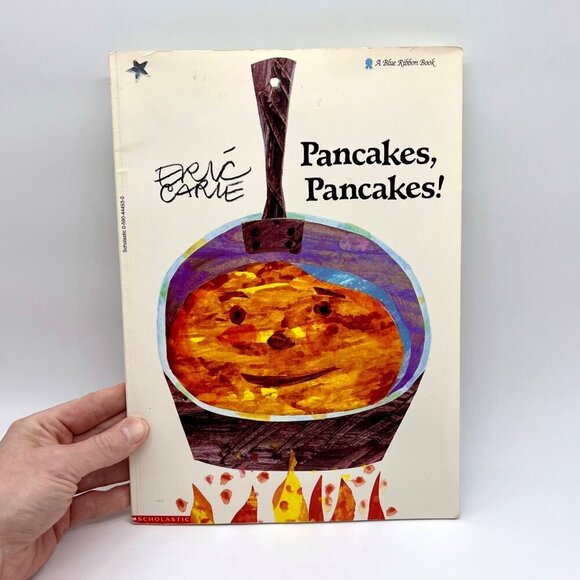 Eric Carle Pancakes Pancakes 1992 Vintage Scholastic Large Book - Picture 1 of 8